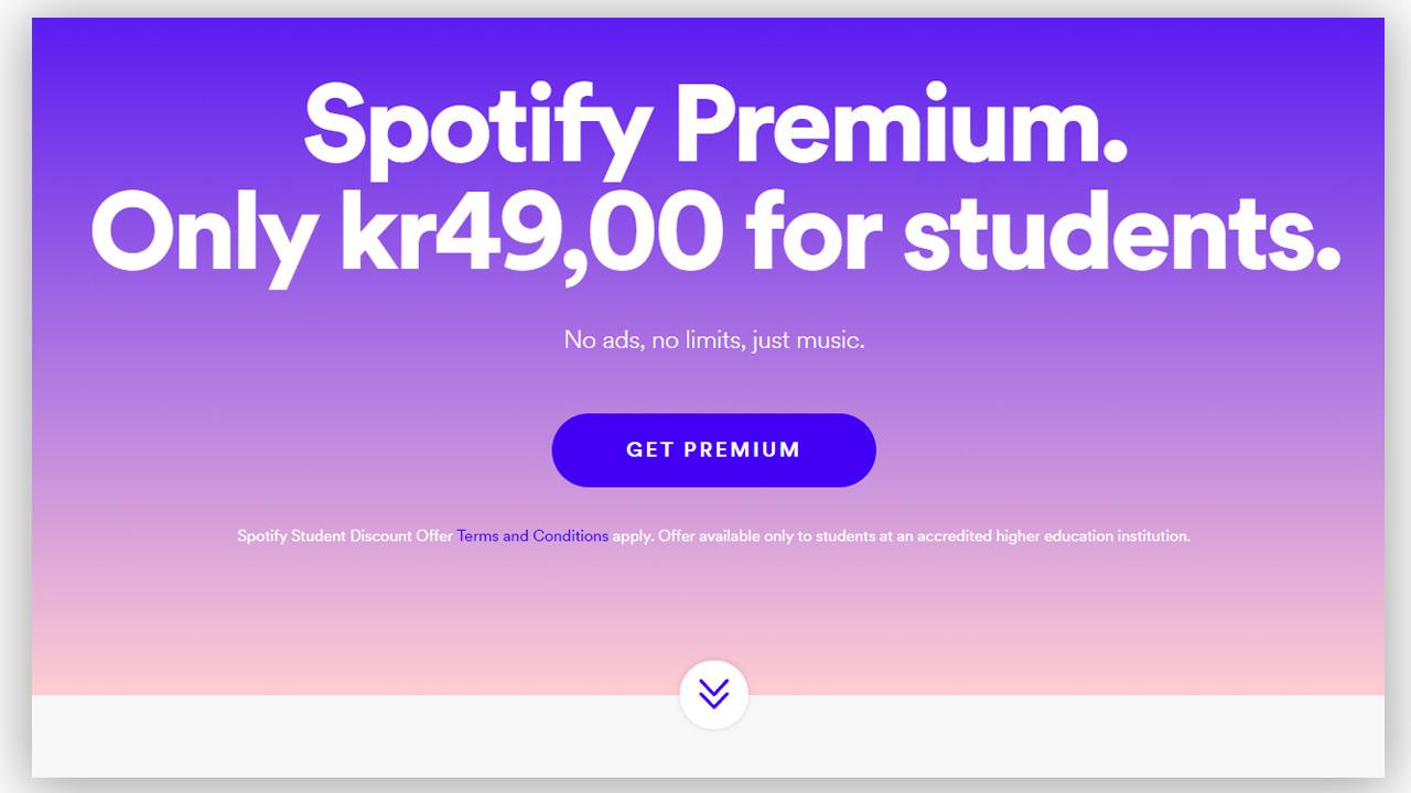 Spotify har lansert studentabonnementet sitt også i Norge.