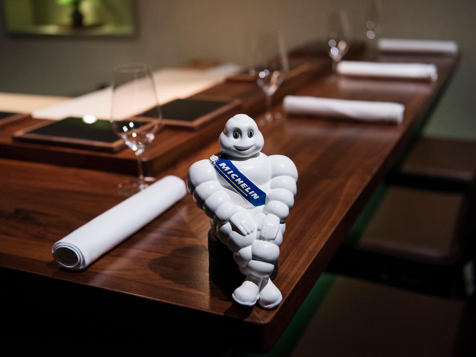 MICHELIN-MANNEN: Nå kan du bli en Michelin-mann eller -kvinne, og spise deg gjennom Nord-Amerikas restauranter. Foto: Marie von Krog/VG