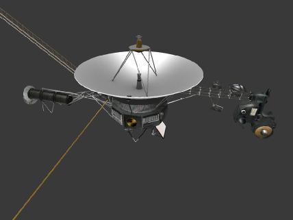 Hva med en modell av romsonden Voyager på skrivepulten?Foto: NASA