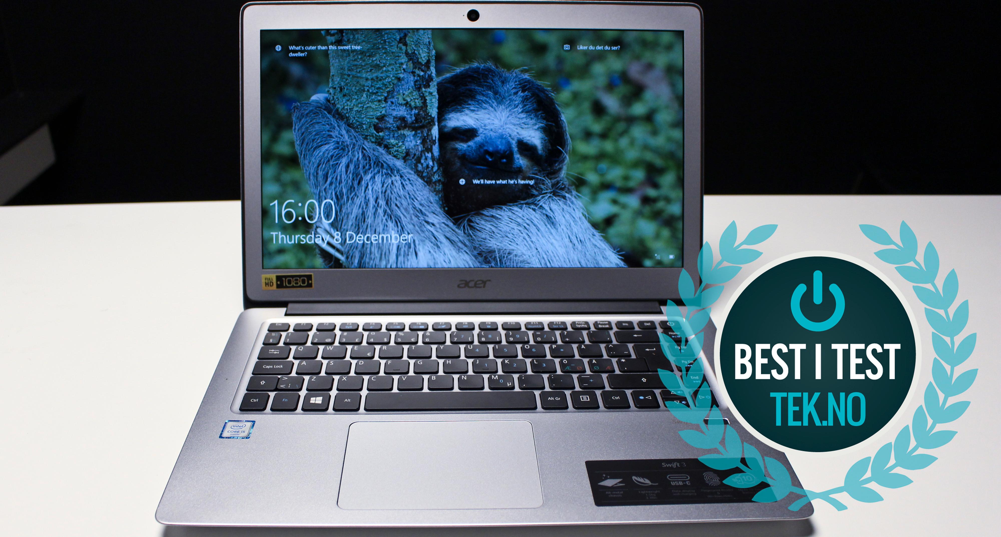 Acer Swift 3 er vår favoritt i denne omgang.