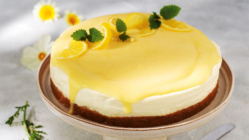 Cheesecake med vit choklad och citron