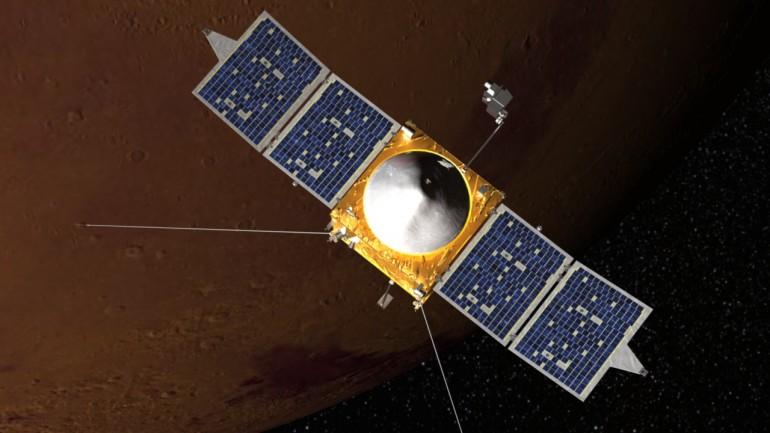 Orbitalfartøyet Mars Atmosphere and Volatile EvolutioN (MAVEN).Foto: NASA