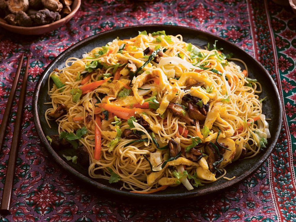 Vegetarisk wok med härliga smaker.