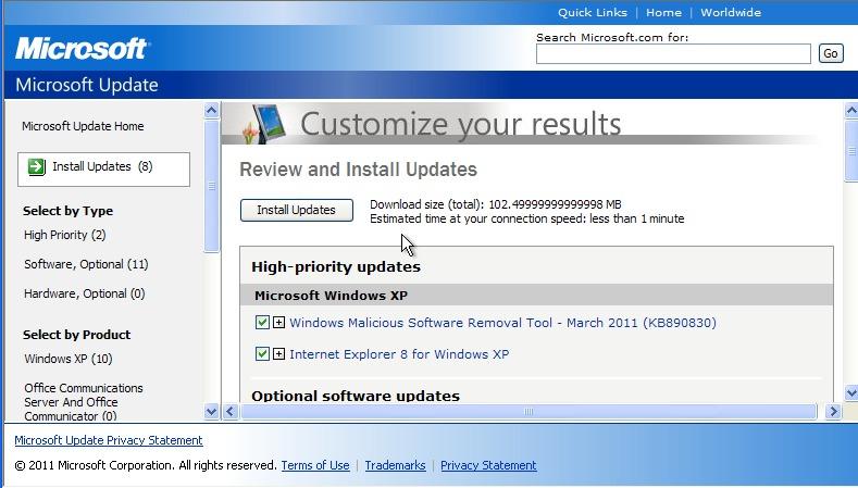 For å få oppdateringer til Windows ble du helt til Vista-tiden tvunget innom Microsofts webområde – i Internet Explorer.