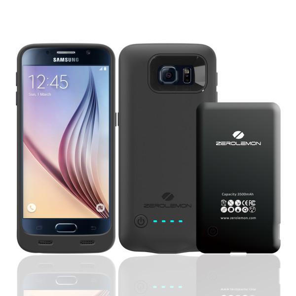 Batteridekselet til Samsung Galaxy S6 Edge (eller S6) har utbyttbart batteri, et stort pluss. Foto: ZeroLemon