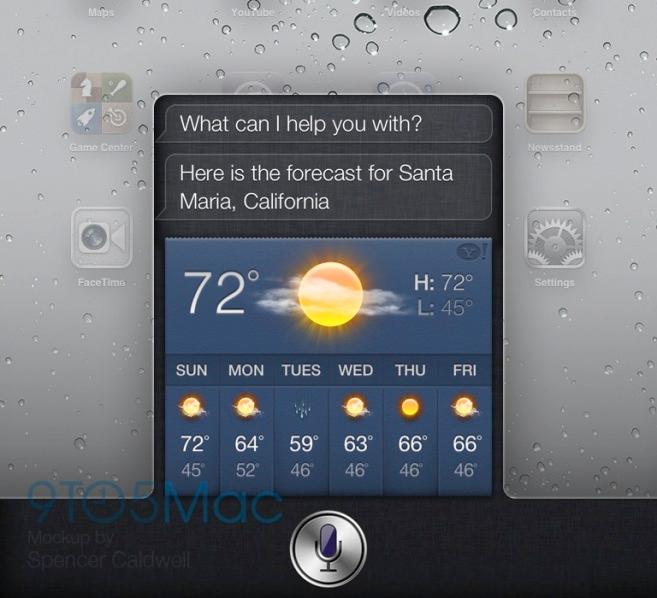 Slik kan Siri komme til å se ut på Apples nettbrett.