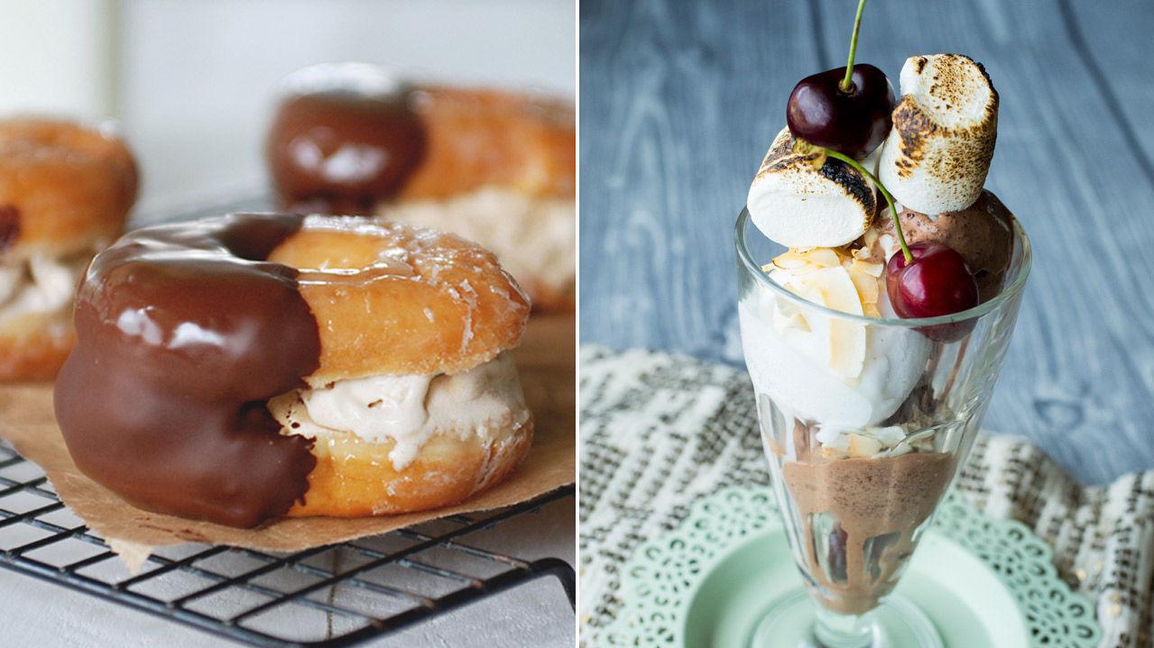 ISKALDE FRISTELSER: Foretrekker du donut-is eller iskrem med morsom topping? Foto: TheMerryThought.com/Sara Johannessen