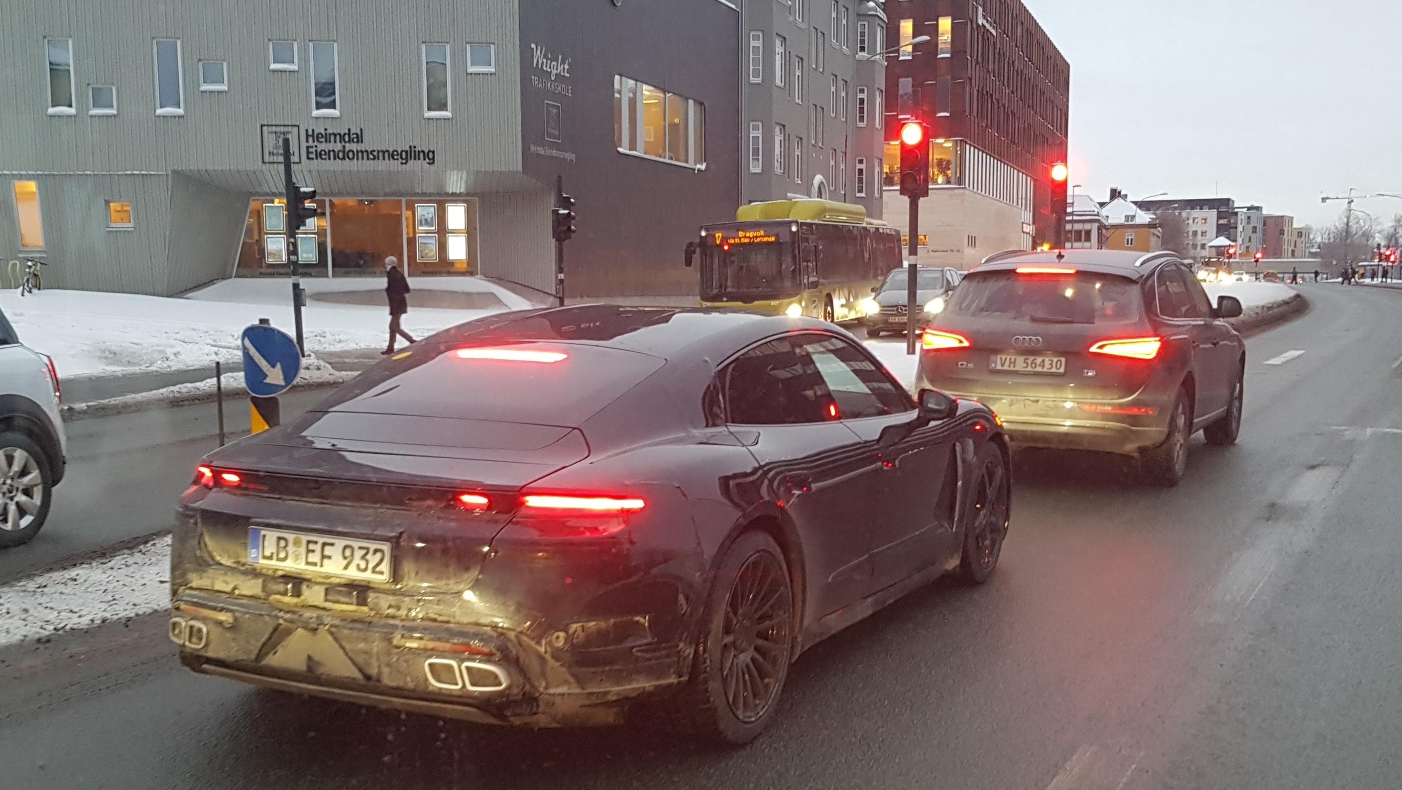 Porschene har også vært å se i Trondheim.