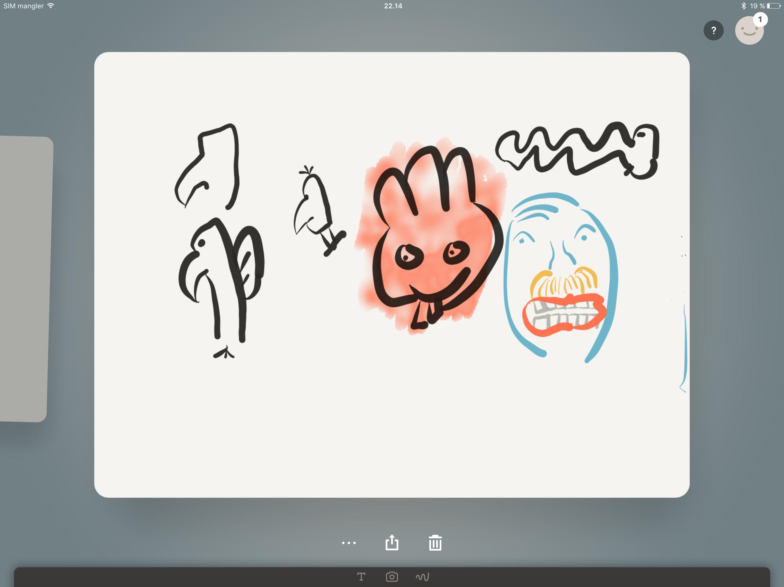 Jeg føler meg så talentfull! Vel, kanskje ikke. Men det er morsomt å tegne på iPad Pro. Foto: Finn Jarle Kvalheim, Tek.no