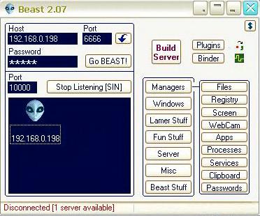 Windows-trojaneren Beast er et eksempel på malware.Foto: Public Domain