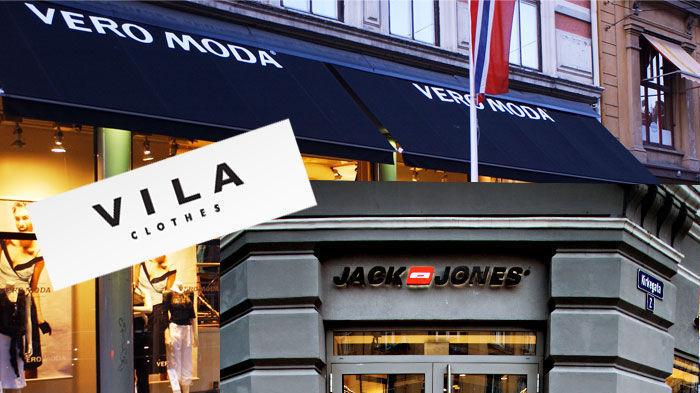 NEKTER: Klesselskapet Bestseller har flere av Norges mest populære kjedebutikker som Vero Moda, Vila og Jack & Jones. Nå nekter de å oppgi informasjon på hvorde produserer klærne sine. Foto: NTB scanpix