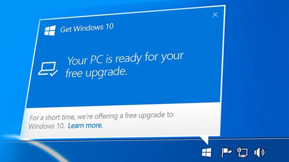 Snart får Windows 7-brukere en melding som ligner på denne, dog uten tilbud om gratis oppdatering. Men vi loves at den kan klikkes helt bort.