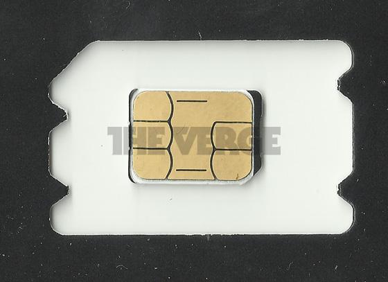 Apples forslag til nytt SIM-kort, også kalt Nano-SIM. (Foto: The Verge)