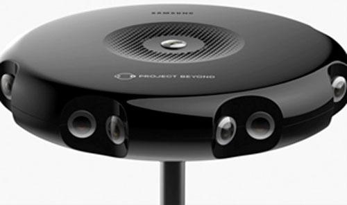 Samsung utvikler en enhet med 16 HD-kameraer som sammen skal skape et 360-grader opptak. Foto: Samsung/Oculus