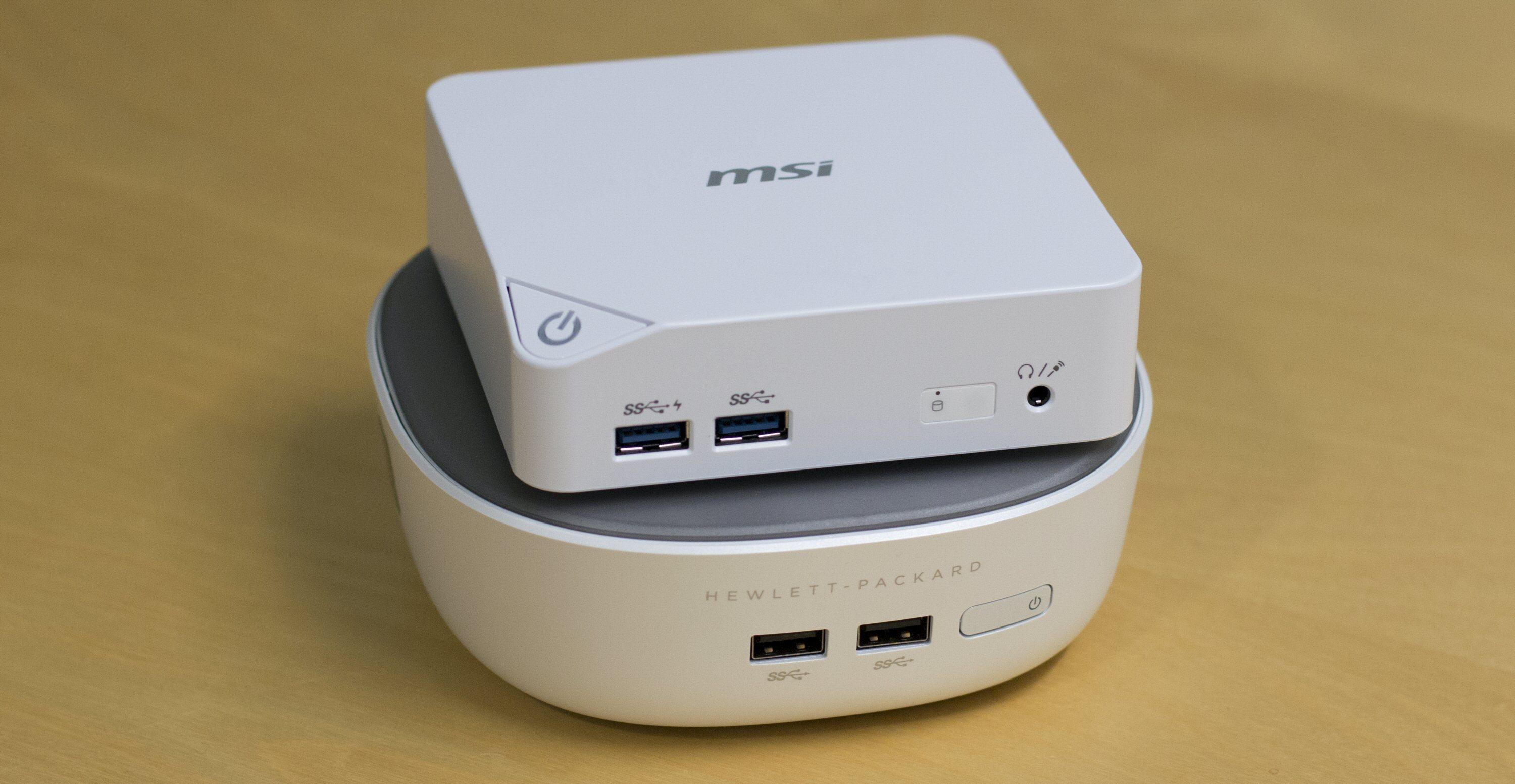 Også HP Pavilion Mini Desktop er et alternativ, ettersom den jo finnes med i3- og i5-prosessor.