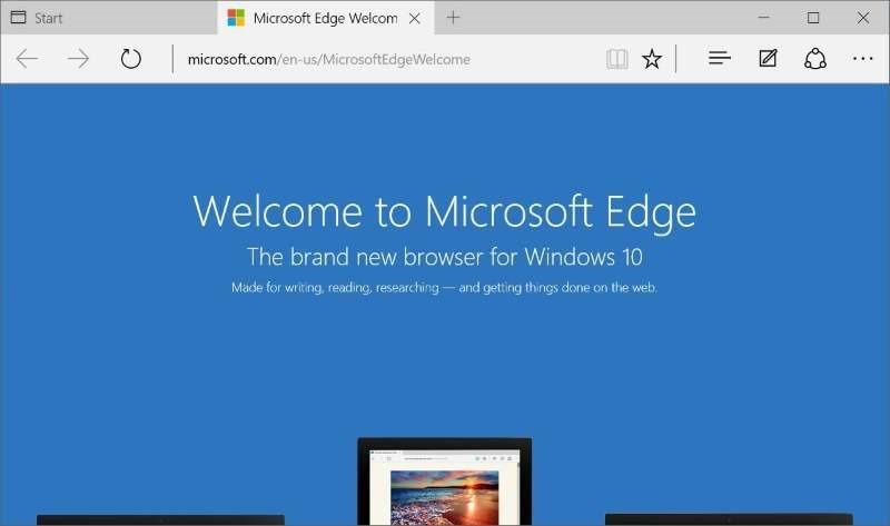 Edge-nettleseren blir raskere, får bedre lesemodus og støtte for progressive webapplikasjoner. Bildet viser ikke den nye versjonen.
