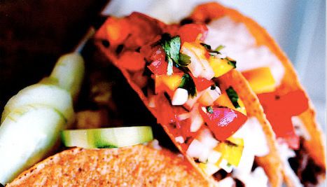 Starka tacos med beskedlig fyllning.