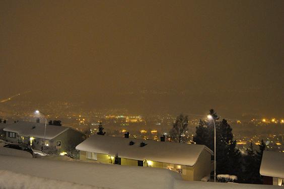 Utsikt over Drammen.