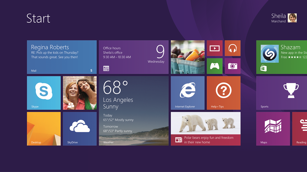 Startskjermen på Windows 8.1.Foto: Microsof