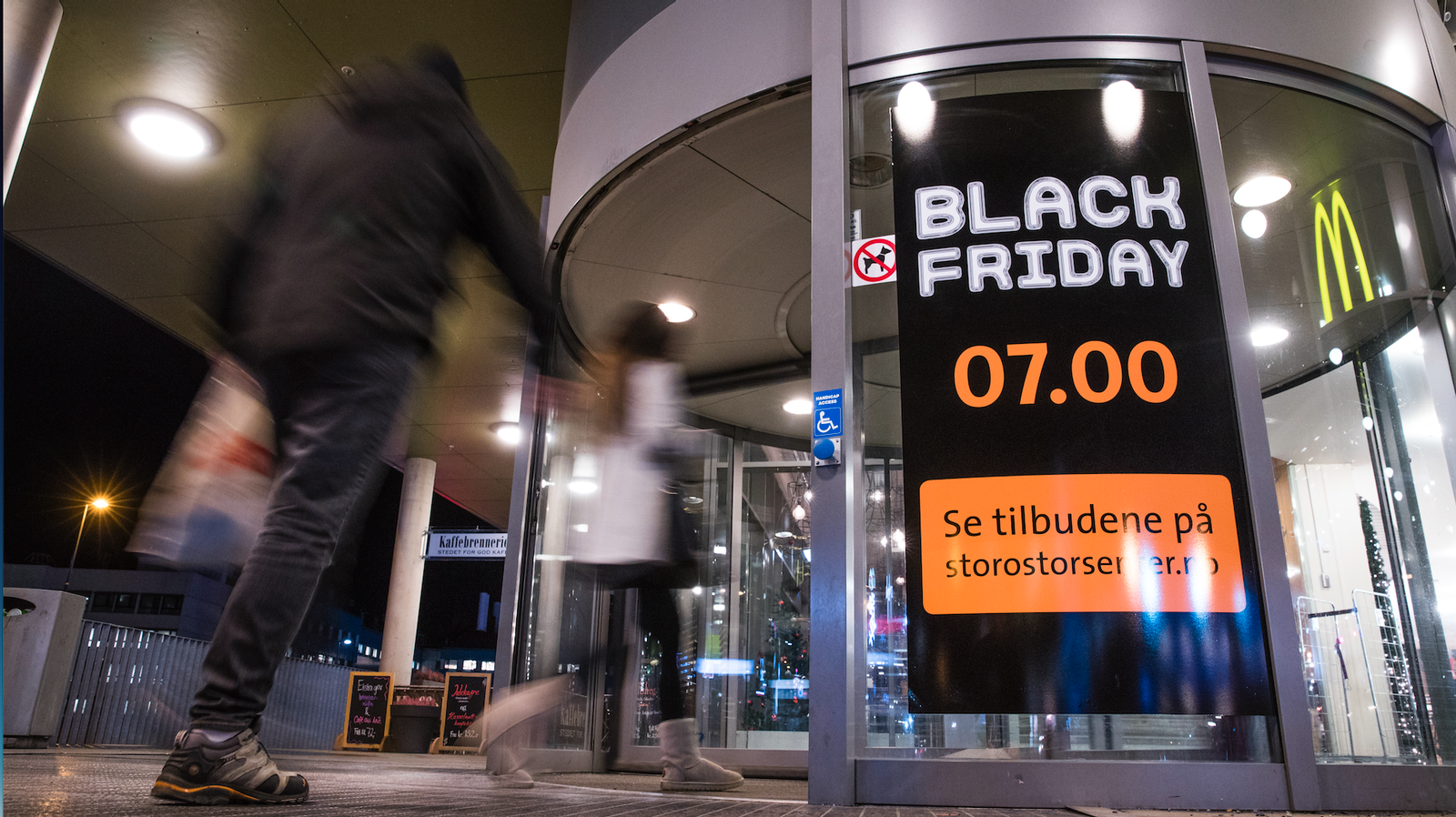 Black Friday er en stor handledag i Norge. Her fra 2018.