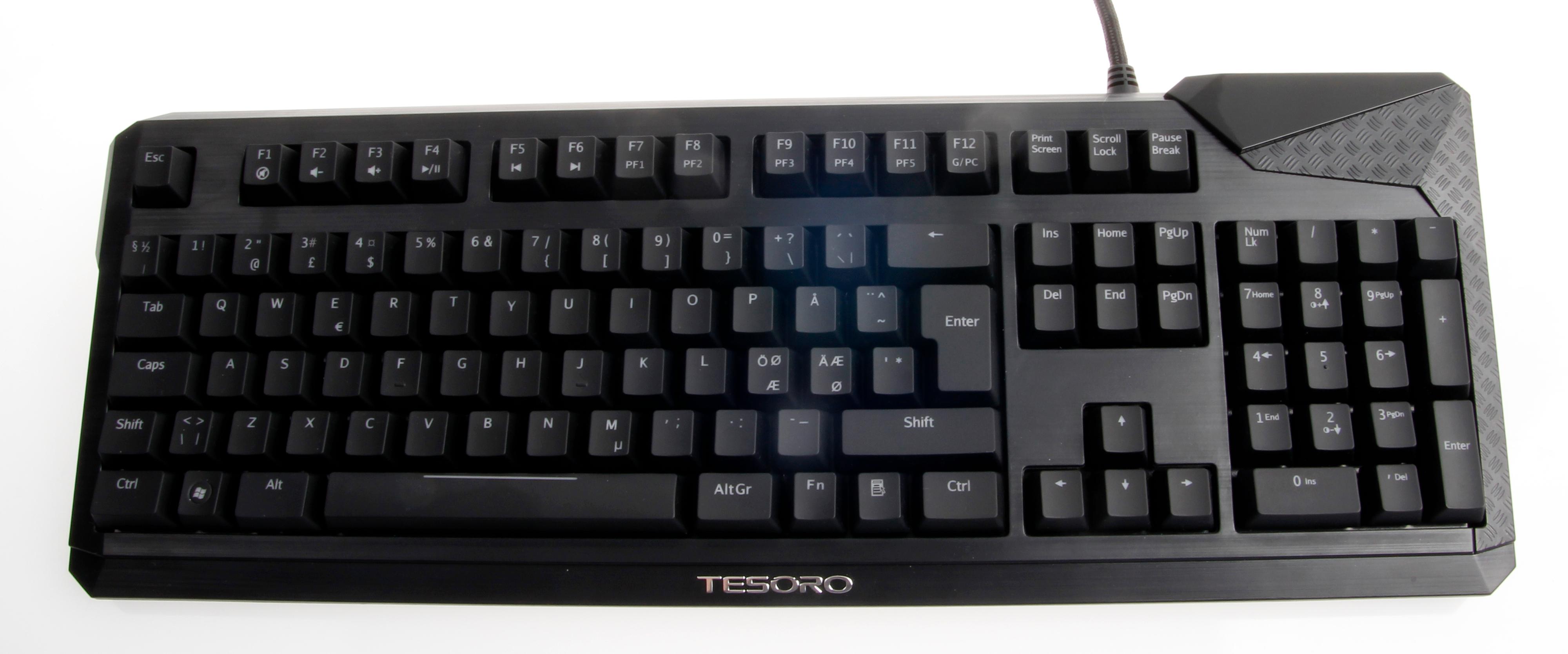 Tesoro Durandal-tastaturene kommer i mange versjoner.