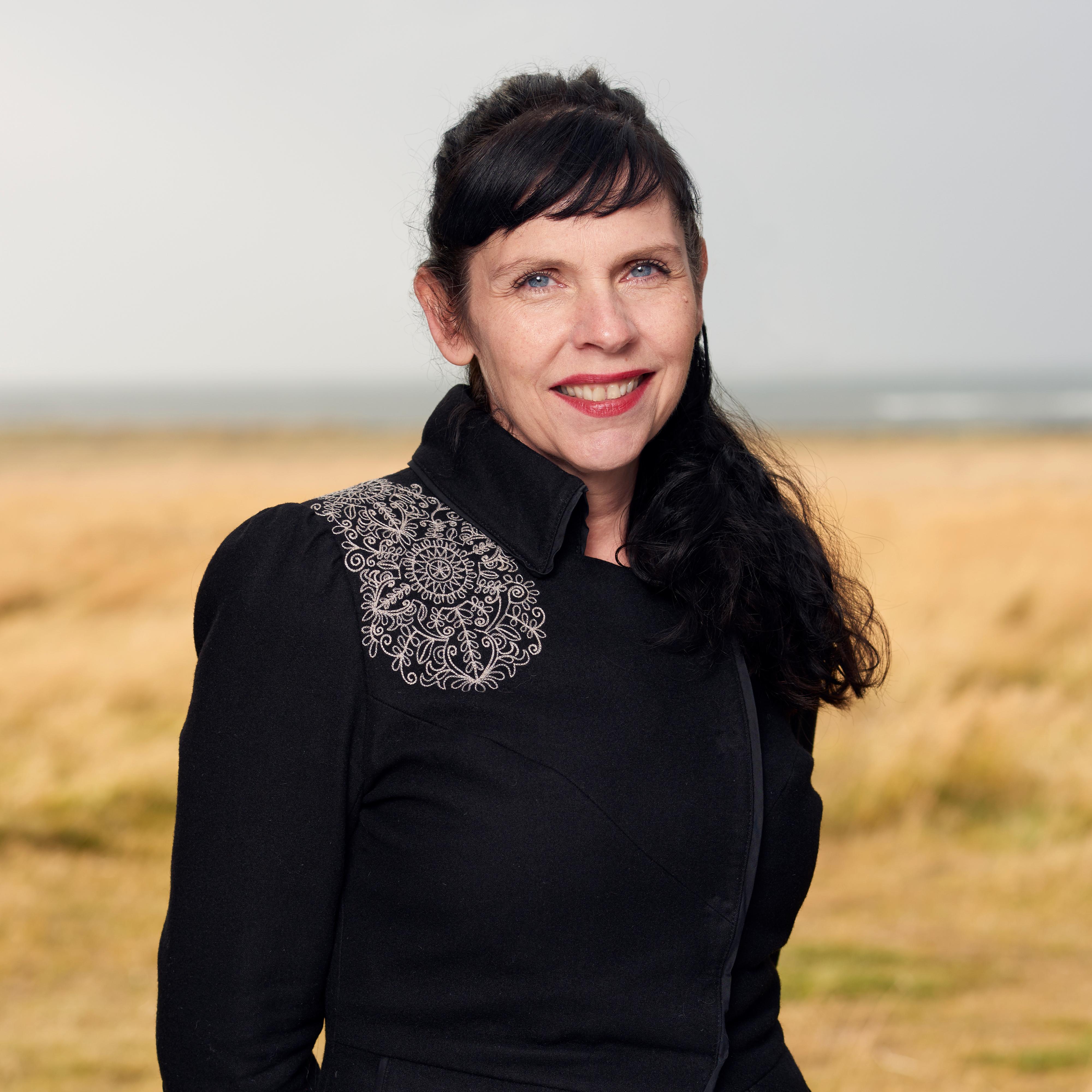 Lederen for det islandske piratpartiet Birgitta Jonsdottir var godt fornøyd etter valget.