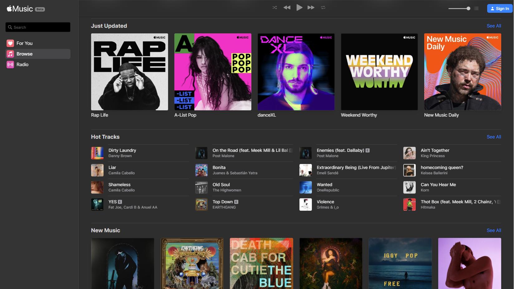 Nå er Apple Music tilgjengelig i nettleseren