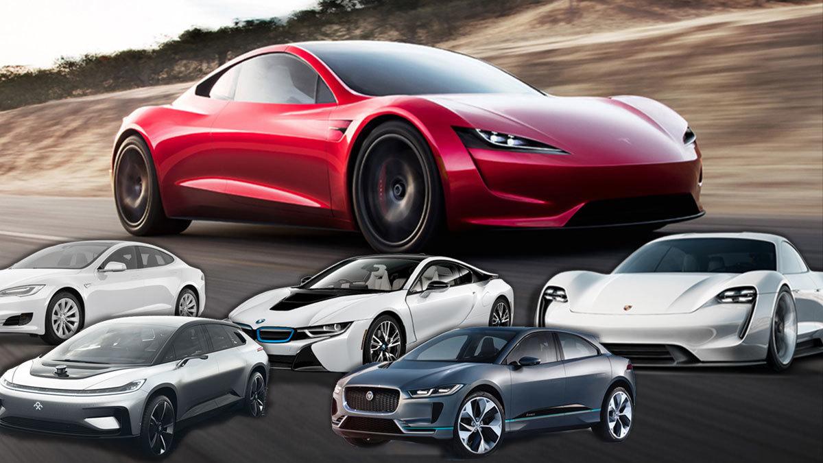 Nye Tesla Roadster er ekstrem, men hvor ekstrem er den i forhold til konkurrentene?