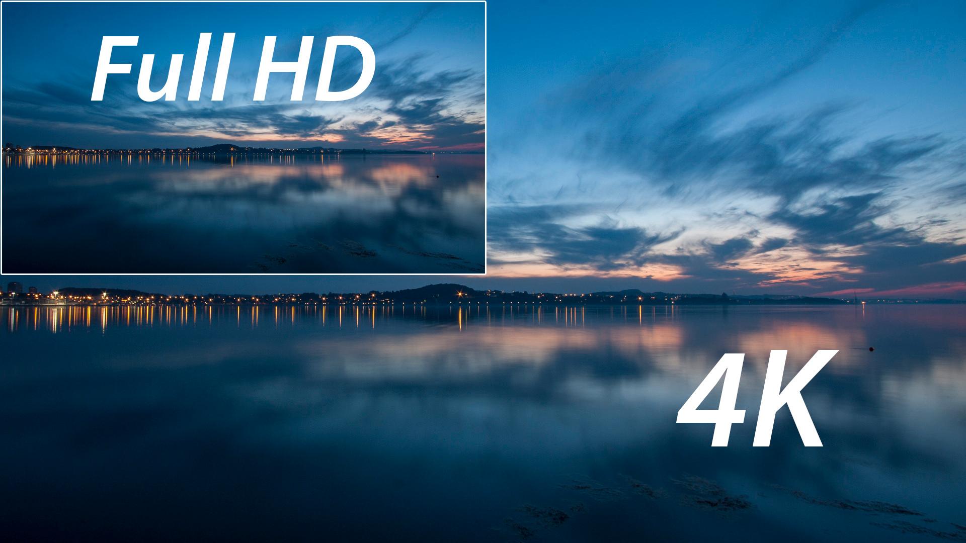 Illustrasjonsbilde: Full HD mot 4K. Foto: Kristoffer Møllevik