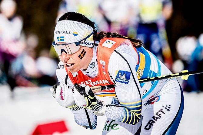 Skid-VM i Seefeld. Just nu laddar Charlotte Kalla för fullt inför nya tävlingar i vinter.