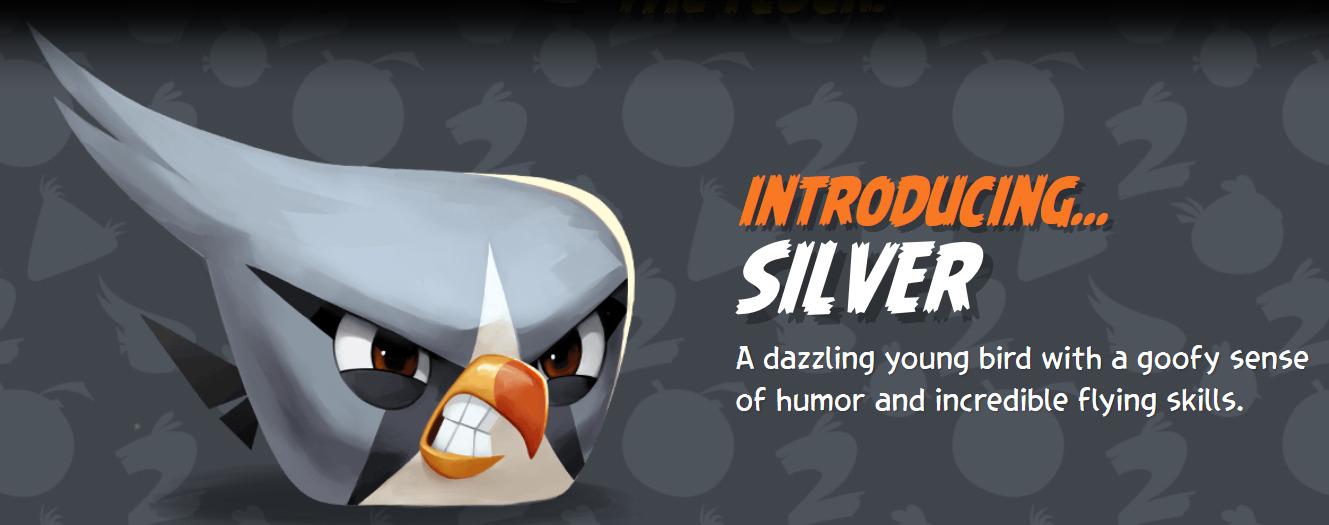 Silver er så vidt vi kan se den eneste nye Angry Birds-fuglen. Foto: Rovio