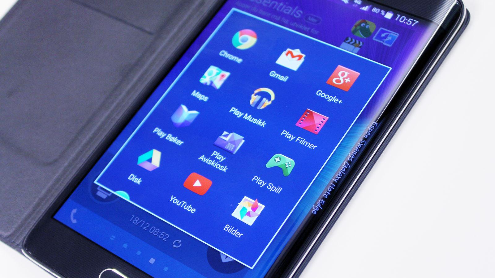 Galaxy Note 4 og Galaxy Note Edge (bildet) kan få oppfølgere om under en måned. Foto: Espen Irwing Swang, Tek.no