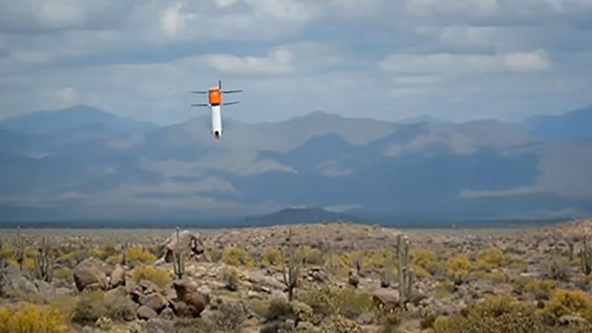 Det er ikke en trafikkjegle for fly, det er den noe utradisjonelle dronen «Sprite»