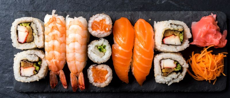 Så mycket kalorier innehåller sushi