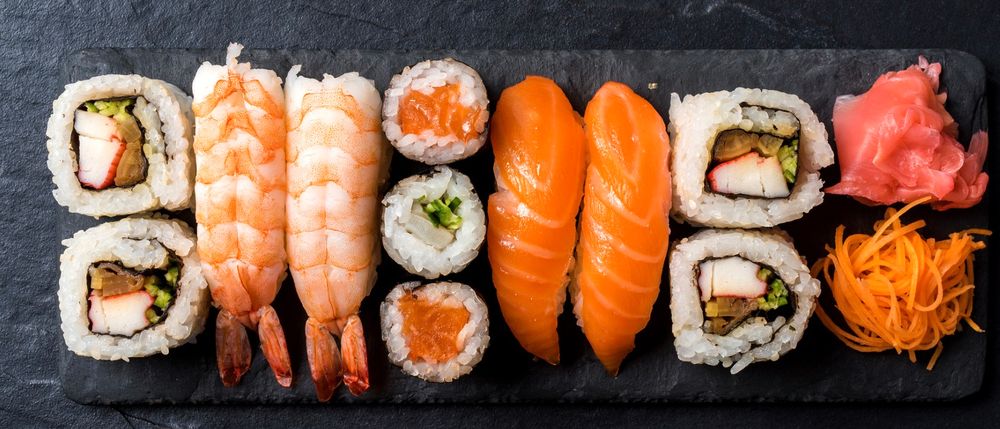 Så mycket kalorier innehåller sushi.