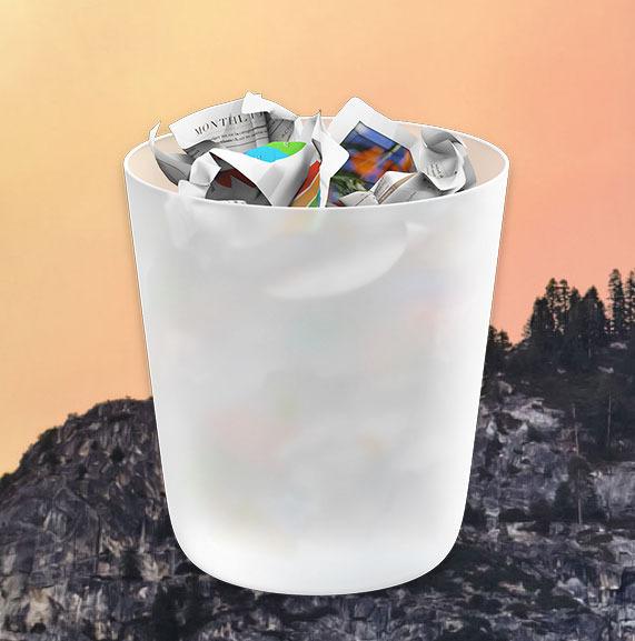 Søppelbøtten er ett av ikonene Apple har brukt flere hundre timer på å designe.