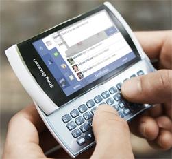 Sony Ericssons seneste mobil med Symbian, Vivaz Pro.