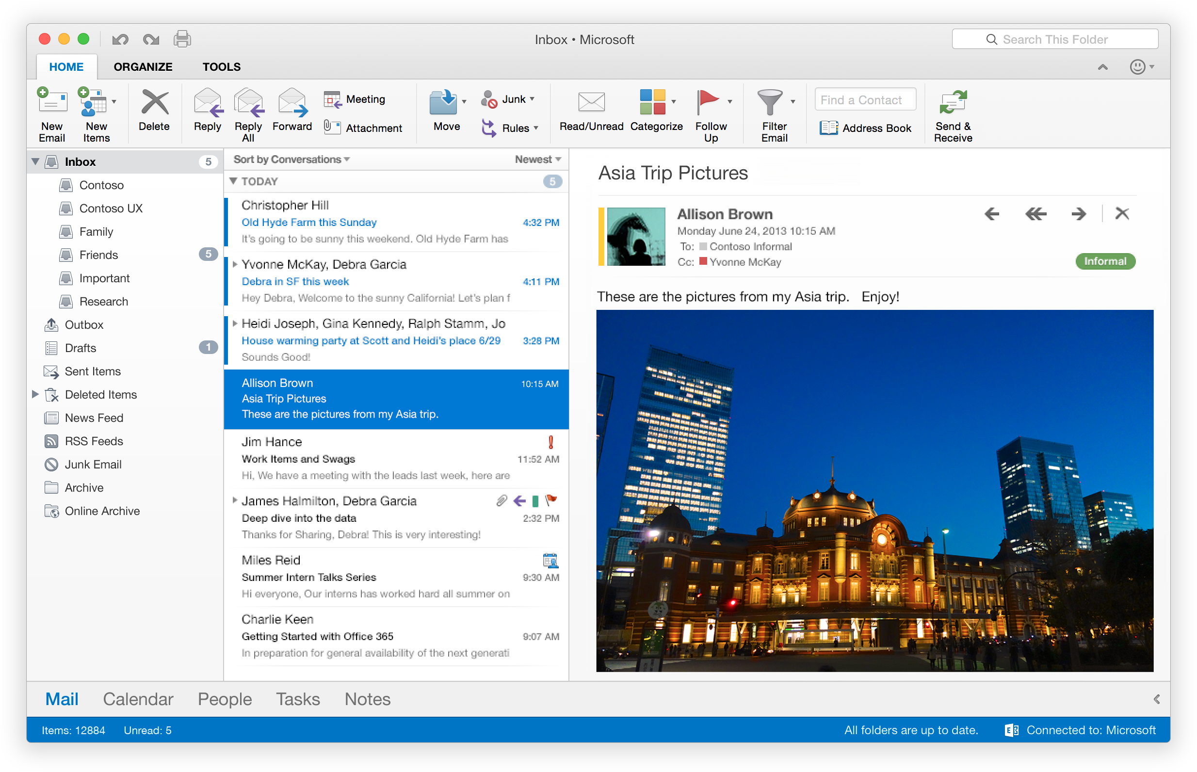 Outlook 2016 for Mac. Foto: Microsoft