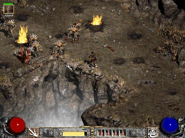 Skjermdump fra det originale Diablo 2.