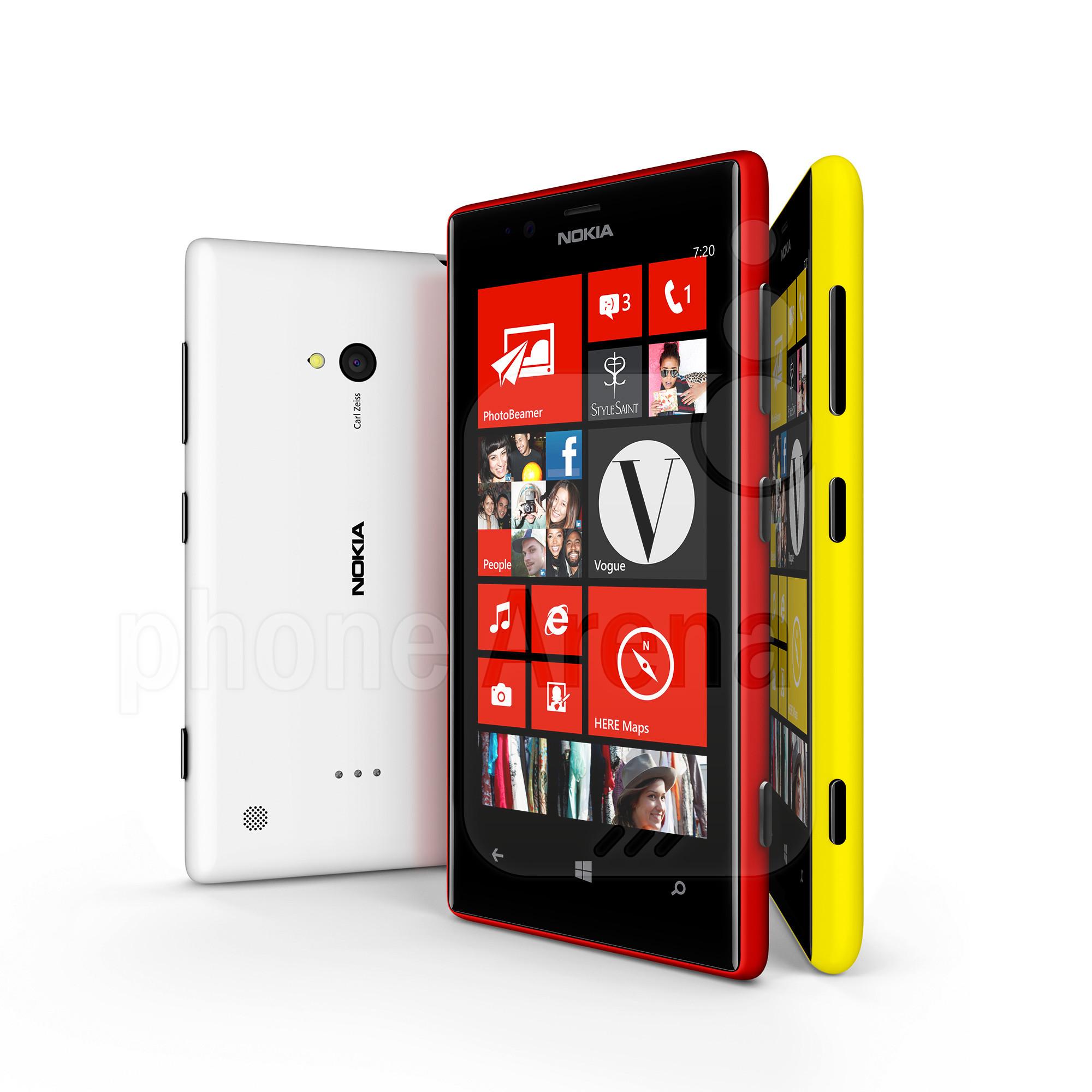 Nokia Lumia 720 fås i mange ulike farger.Foto: Nokia