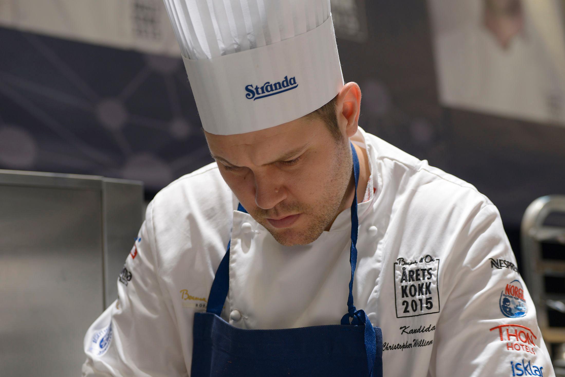 NORGES BESTE: Christopher W. Davidesen ble kåret til Norges beste kokk i 2015. Foto: Impuls.