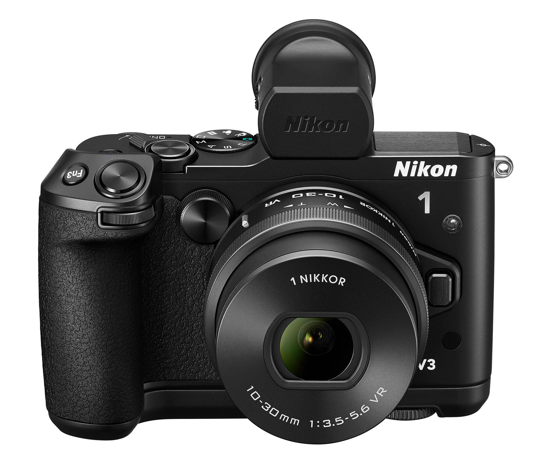 1 V3 med 1 Nikkor VR 10-30mm.Foto: Nikon