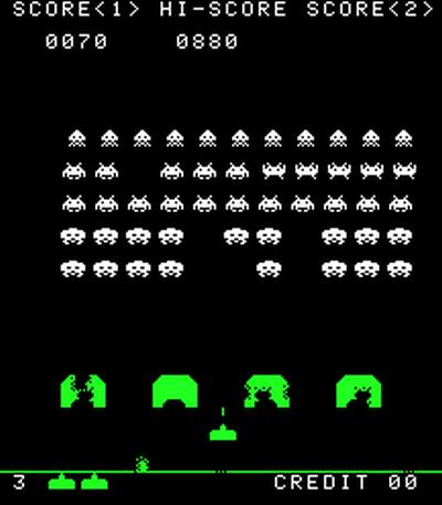 Klassikeren Space Invaders er blant spillene som Deep Q nå mestrer. Foto: Wikipedia
