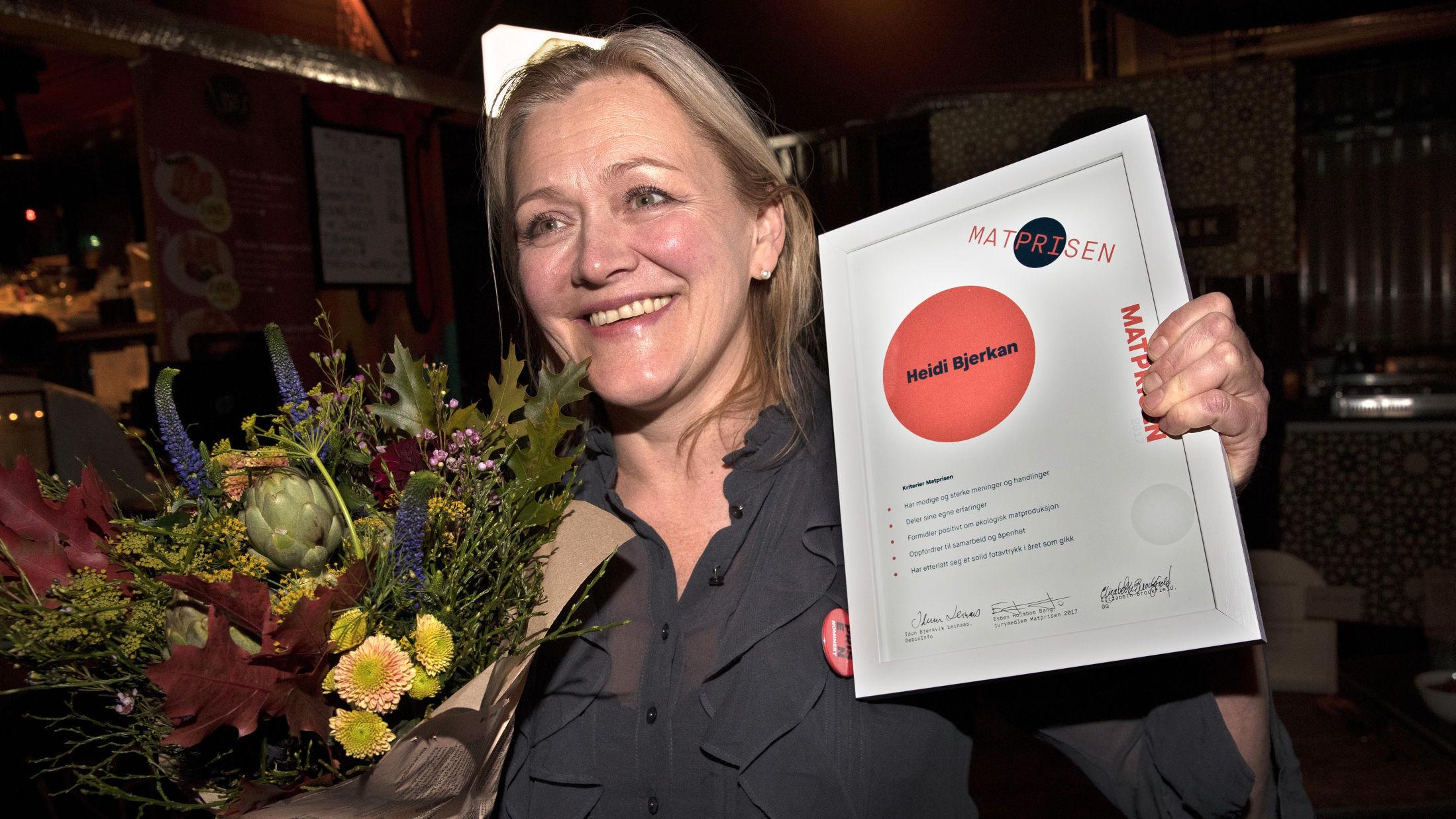 ET FORBILDE: Fantastisk!, sier Heidi Bjerkan til Godt. Hun har etterlatt seg et solid fotavtrykk i året som gikk, ifølge juryen. Foto: Hallgeir Vågenes / VG