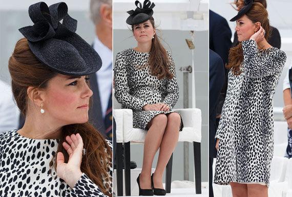 OPPSIKTSVEKKENDE KJOLE: Kates kjolevalg fikk mye oppmerksomhet i britisk presse. Kjolen ble utsolgt på få timer. Foto: NTB Scanpix / All Over Press / Getty Images