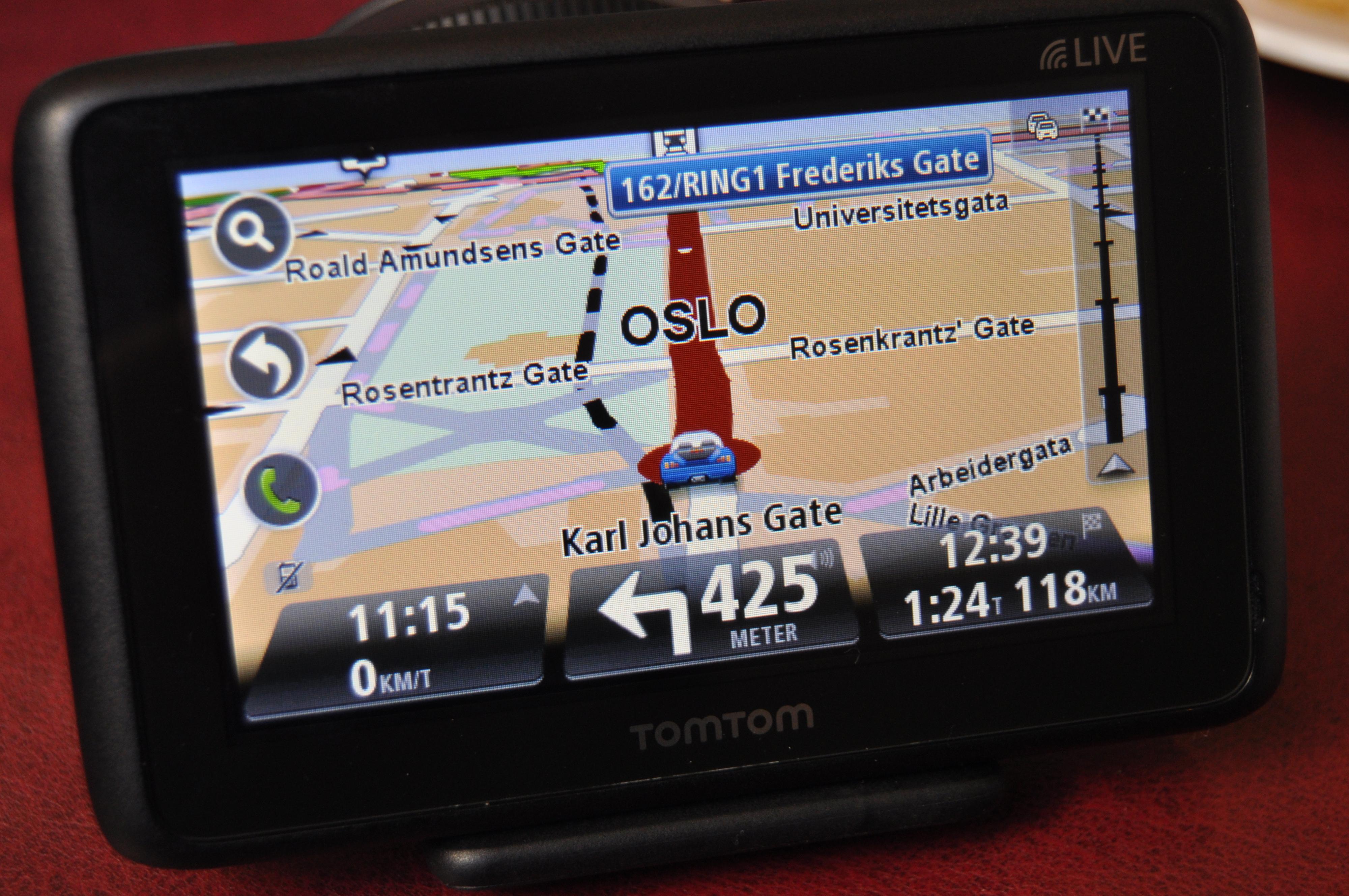 En av de nye GPS-ene som ble lansert i dag. Det meste på skjermen har gjennomgått en oppussing.
