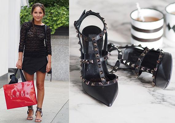 ETT DYRT KJØP: Da Sonia var i New York sist, fikk disse Valentino-skoene bli med hjem. Foto: Privat