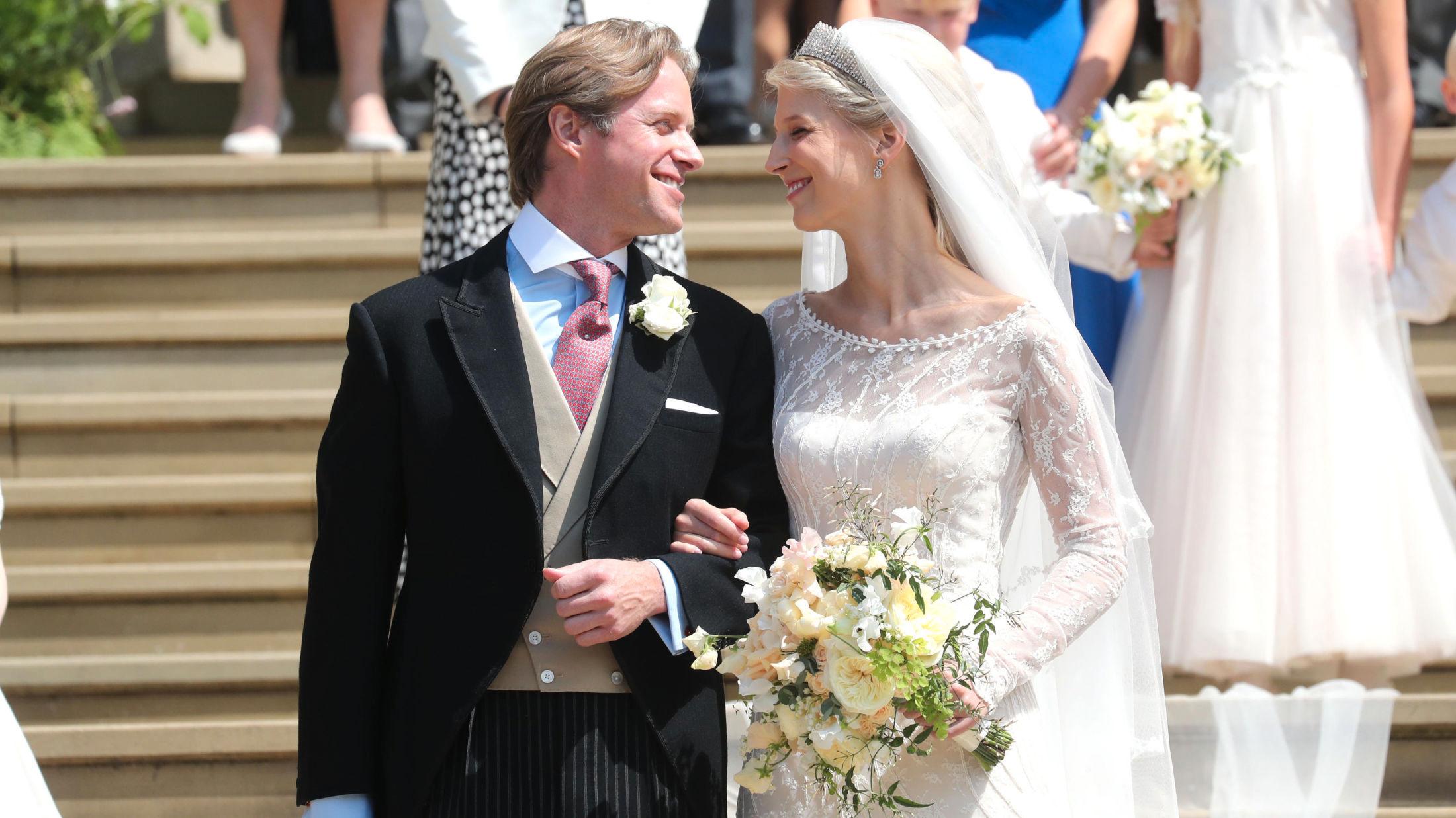 SMIDD I HYMES LENKER: Thomas Kingston og Lady Gabriella Windsor giftet seg denne helgen. Foto: Pa Photos