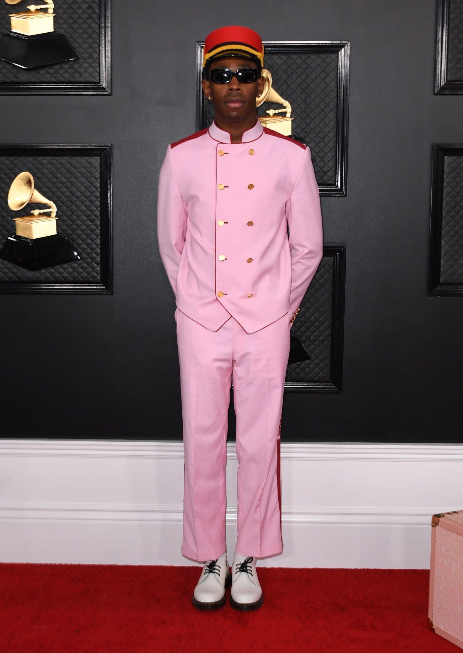 PIKKOLO: Tyler, The Creator i rosa sett. Foto: VALERIE MACON / AFP)