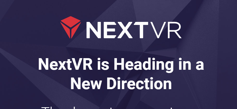 Dette er alt som nå står på NextVRs nettsider.